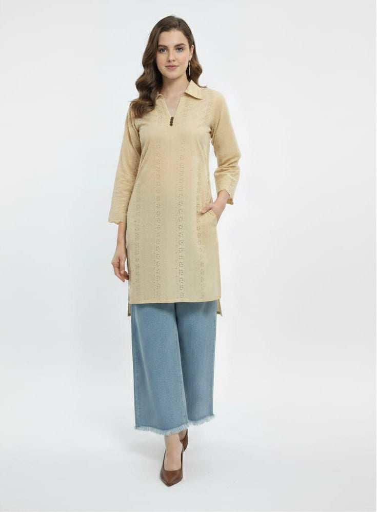 Beige Kurta